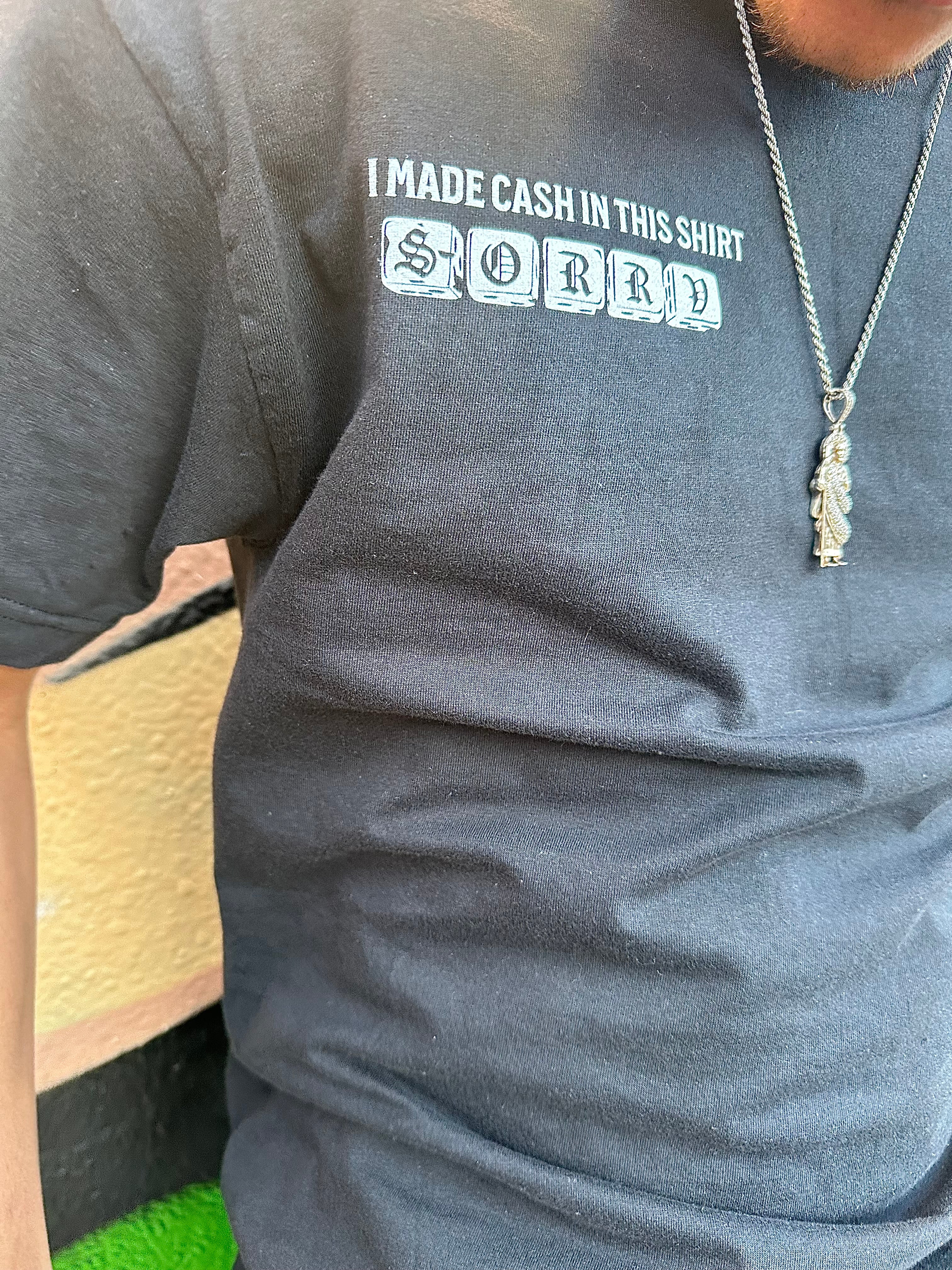BLACK CASH TEE