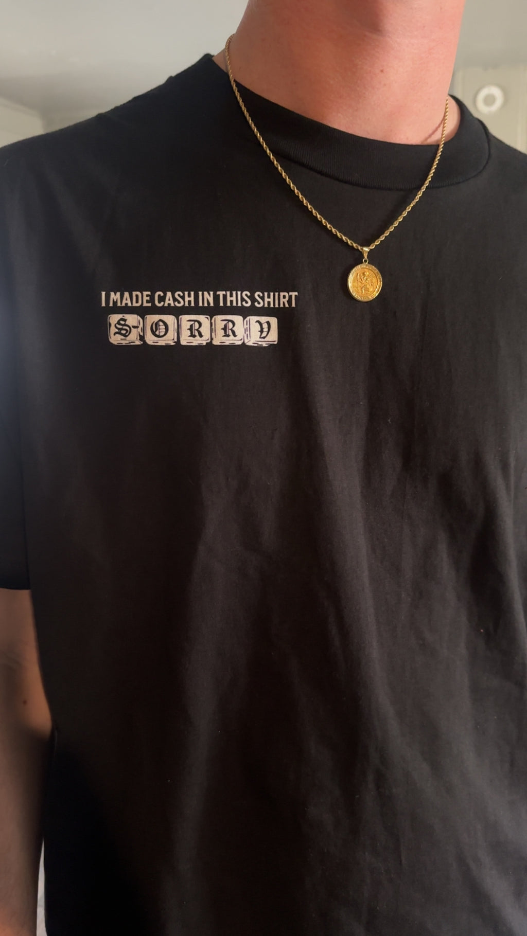 BLACK CASH TEE