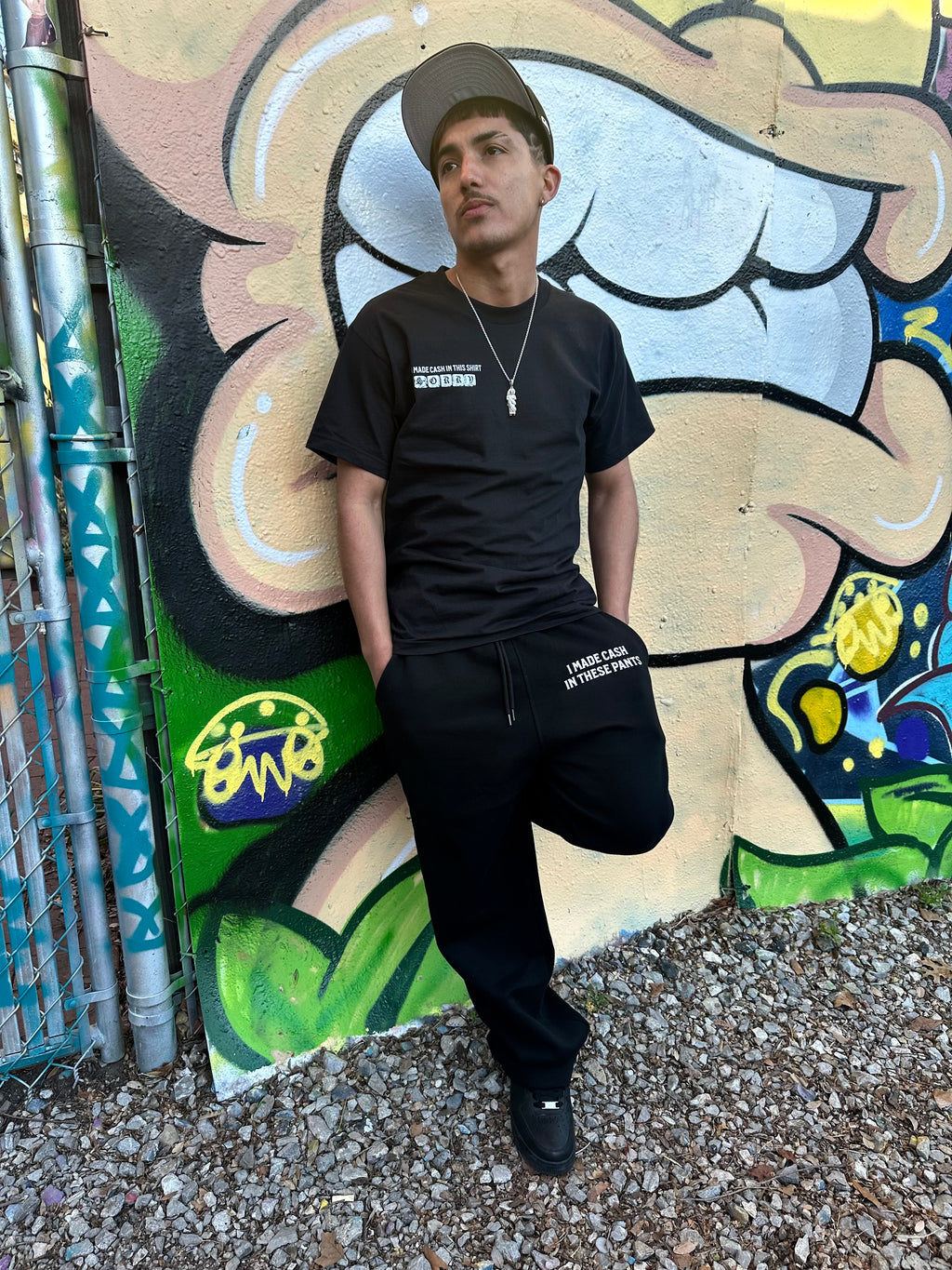 BLACK CASH TEE