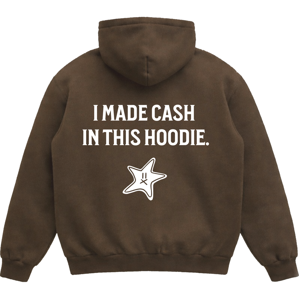 BROWN SORRY HOODIE
