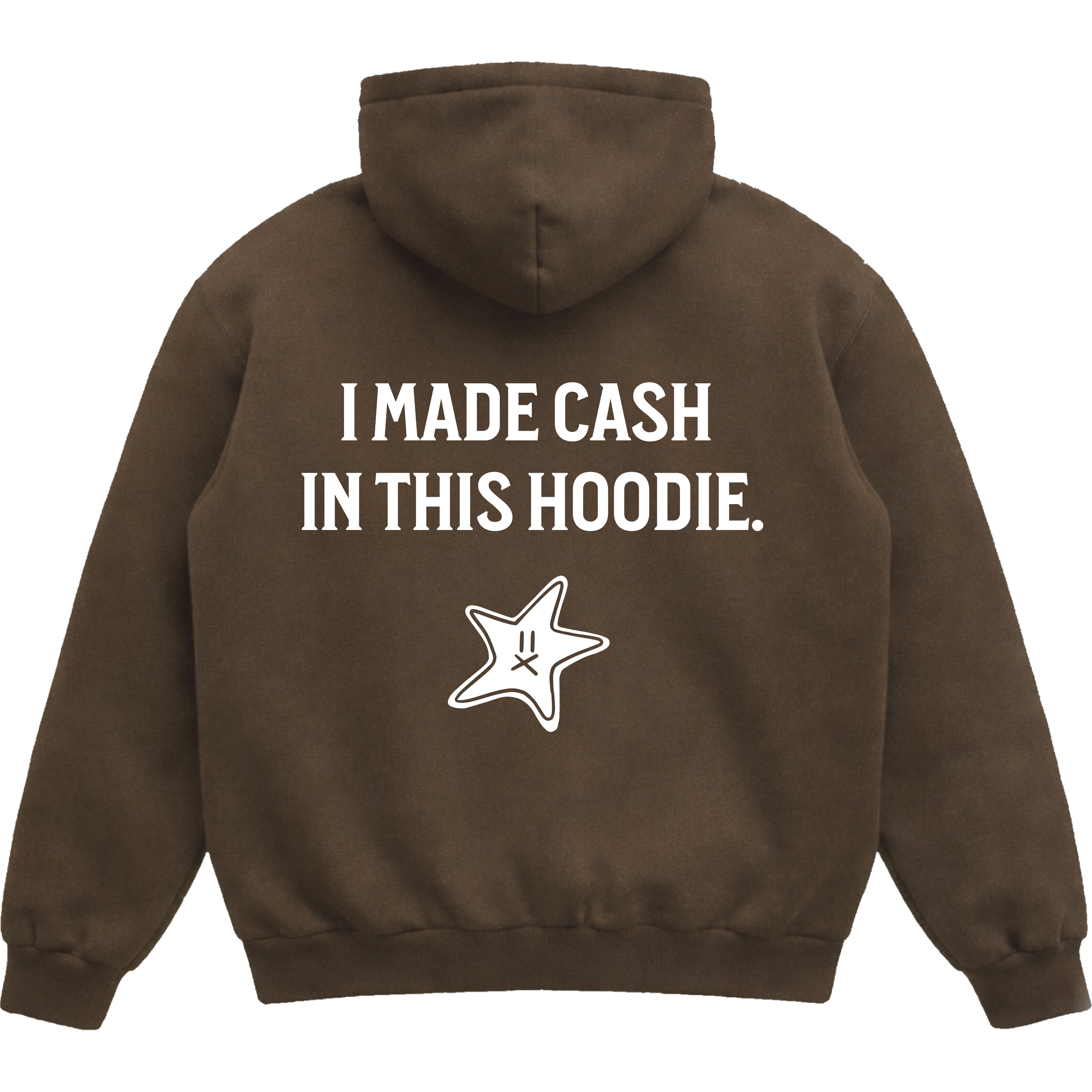 BROWN SORRY HOODIE