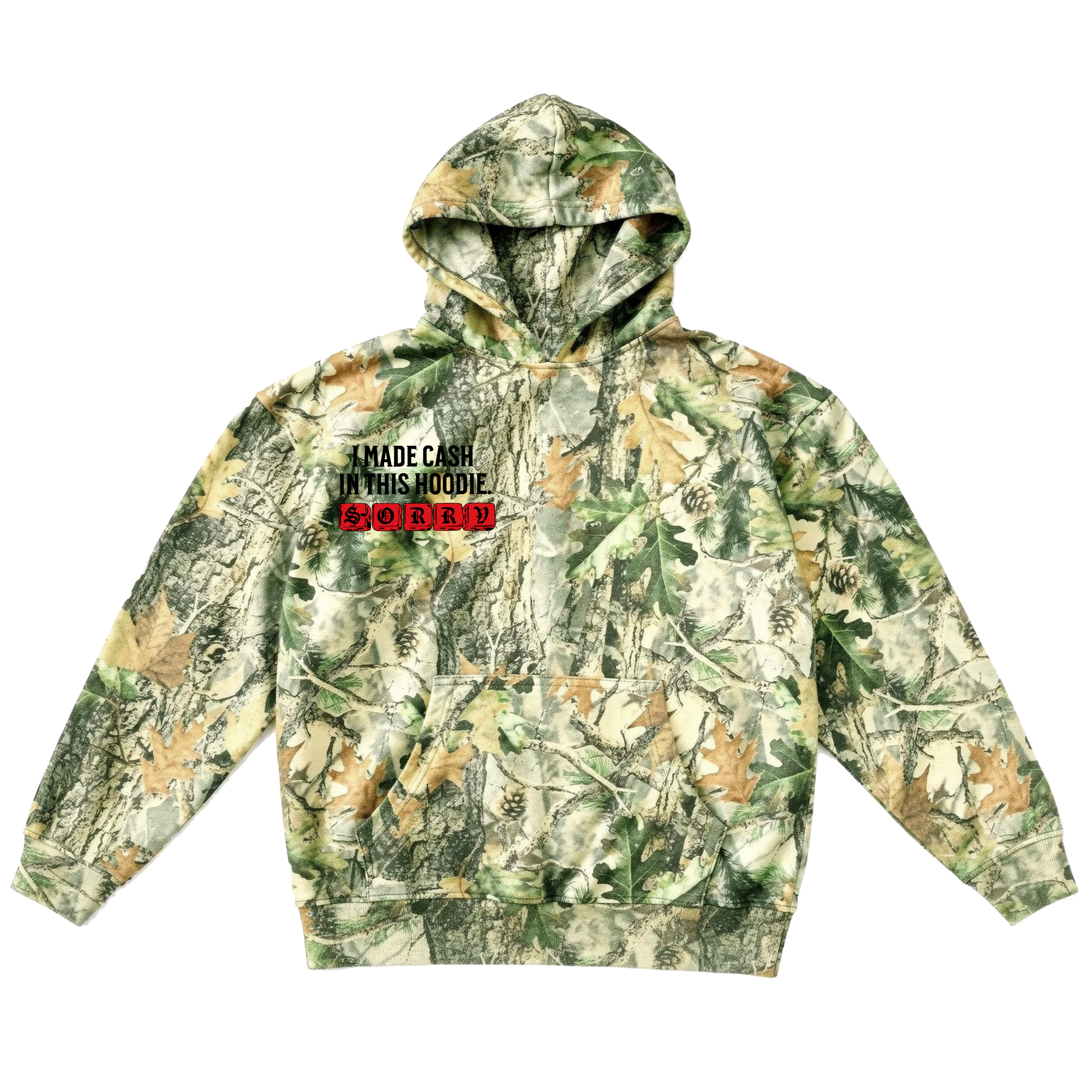 CAMO PULLOVER HOODIE
