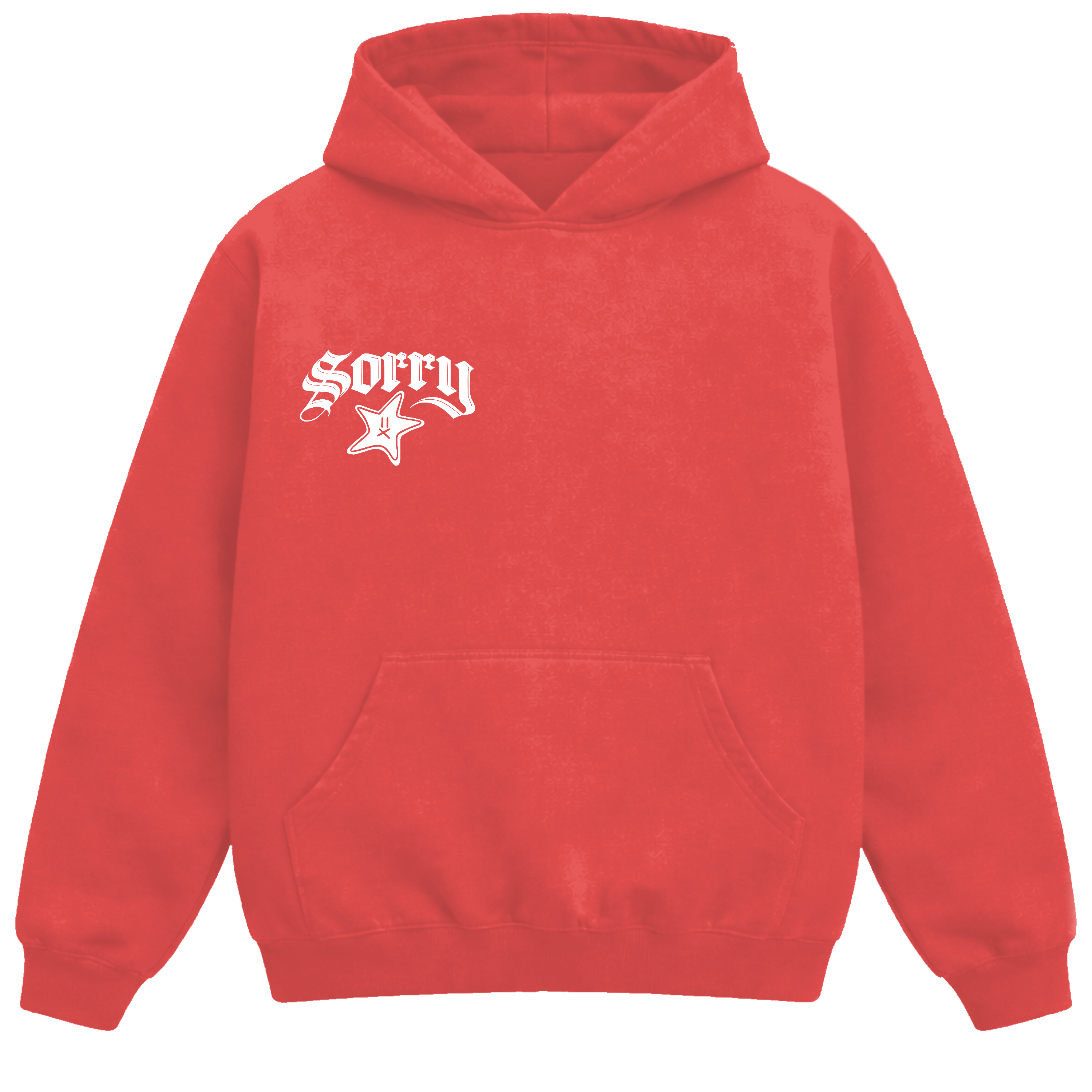 RED SORRY HOODIE