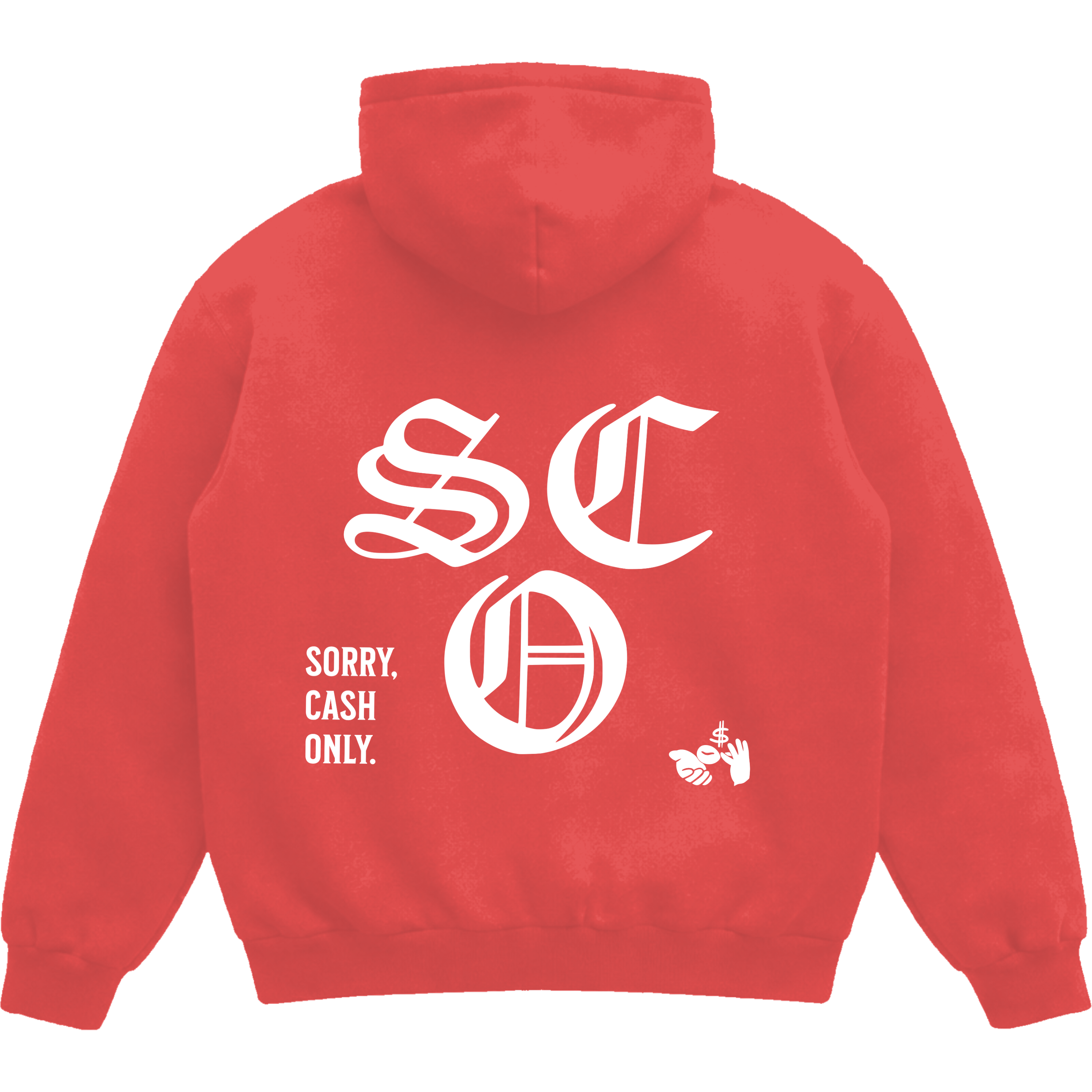 RED SORRY HOODIE