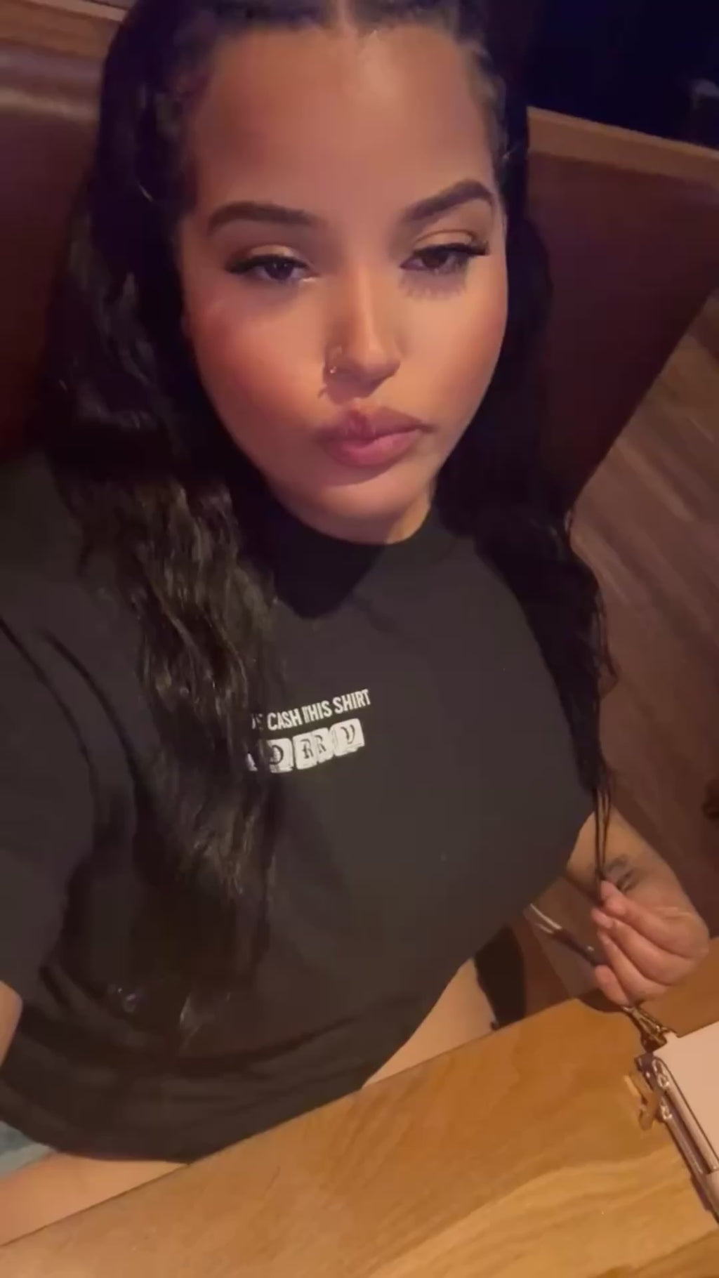 BLACK CASH TEE